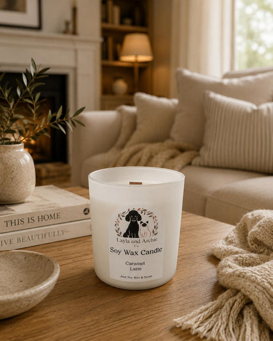 Caramel Latte Soy Wax Candle - 440ml